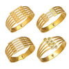 Wholesale Stainless Steel Electroplated Hollow Geometric Line Inlaid Mud Diamond Spring Open Bracelet