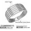 Wholesale Stainless Steel Electroplated Hollow Geometric Line Inlaid Mud Diamond Spring Open Bracelet