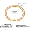 Wholesale Stainless Steel Electroplated Inlaid With Colored Zircon Bracelets And Necklaces For Women