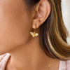 Wholesale Stainless Steel Electroplated Insectshaped Geometric Earrings For Women