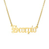 Wholesale Stainless Steel Electroplated 18K Gold Constellation Cross Chain Necklace Fashion Simple Versatile Unisex