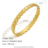 Wholesale Stainless Steel Electroplated 18K Gold Daisy Buckle Bracelet For Women In Fashion Style