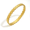 Wholesale Stainless Steel Electroplated 18K Gold Daisy Buckle Bracelet For Women In Fashion Style