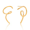 Wholesale Stainless Steel Electroplated 18K Gold Geometric Butterfly Earrings For Women