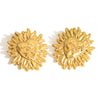 Wholesale Stainless Steel Electroplated 18K Gold Geometric Heart Earrings For Women