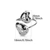 Wholesale Stainless Steel Electroplated 18K Gold Open Heart Shaped Love Ring For Women
