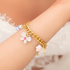 Wholesale Stainless Steel Electroplated 18K Real Gold Fruitshaped Diy Bracelet And Pendant Hand Jewelry For Women