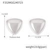 Wholesale Stainless Steel Electroplated 18K Real Gold Irregular Geometric Solid Earrings Combination For Women