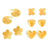 Wholesale Stainless Steel Electroplated 18K Real Gold Irregular Geometric Solid Earrings Combination For Women