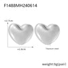 Wholesale Stainless Steel Electroplated 18K Real Gold Irregular Geometric Solid Earrings Combination For Women