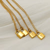 Wholesale Stainless Steel Electroplated Letter And Number Necklace For All Genders In Fashion Style