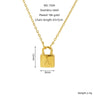 Wholesale Stainless Steel Electroplated Letter And Number Necklace For All Genders In Fashion Style