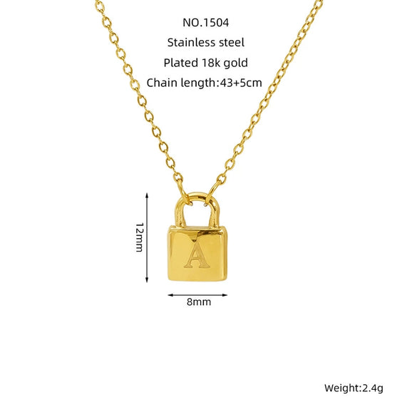 Wholesale Stainless Steel Electroplated Letter And Number Necklace For All Genders In Fashion Style