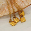 Wholesale Stainless Steel Electroplated Letter And Number Necklace For All Genders In Fashion Style