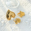 Wholesale Stainless Steel Electroplated Love Opening Heart Shape Ring Jewelry