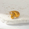 Wholesale Stainless Steel Electroplated Love Opening Heart Shape Ring Jewelry