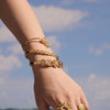 Wholesale 316L Stainless Steel Electroplated Love Rose Geometric Fashion Women's Bracelet