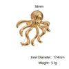 Wholesale Stainless Steel Electroplated Octopus Open Ring Bracelet For Women