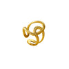 Wholesale Stainless Steel Electroplated Opening Ring Jewelry With Line Winding Texture And Light Luxury Style For Women