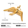 Wholesale Stainless Steel Electroplated Peace Dove Retro Brooch Women's Jewelry