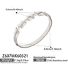 Wholesale Stainless Steel Electroplated Polished Ringshaped Buckle Bracelet Set Simple Highend Style Accessories