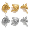 Wholesale Stainless Steel Electroplated Shark Pendant Jewelry Necklace