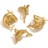 Wholesale Stainless Steel Electroplated Shark Pendant Jewelry Necklace