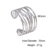 Wholesale Stainless Steel Electroplated Simple Geometric Open Bracelet Jewelry