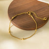 Wholesale Stainless Steel Electroplated Snake Bone Chain Multilayer Beaded Necklace And Bracelet For Women