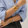 Wholesale Stainless Steel Electroplated Star Bracelet In Ins Style And Minimalist Design