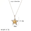 Wholesale Stainless Steel Electroplated Starshaped Women's Personality Niche Earrings