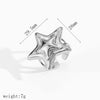 Wholesale Stainless Steel Electroplated Starshaped Women's Personality Niche Earrings