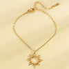 Wholesale Stainless Steel Electroplated Sun Moon Stars Clouds Universe Pattern Accessories Set For Women