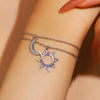 Wholesale Stainless Steel Electroplated Sun Moon Stars Clouds Universe Pattern Accessories Set For Women