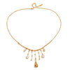 Wholesale Stainless Steel Electroplated Water Drop Tassel Necklace For Women In Ins Style