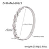 Wholesale 316L Stainless Steel Electroplating Fashion Zircon Bracelet