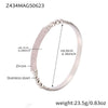 Wholesale 316L Stainless Steel Electroplating Fashion Zircon Bracelet