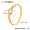 Wholesale 316L Stainless Steel Electroplating Fashion Zircon Bracelet