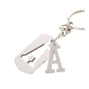 Wholesale Stainless Steel Ellipse Military Style Key Chain Pendant