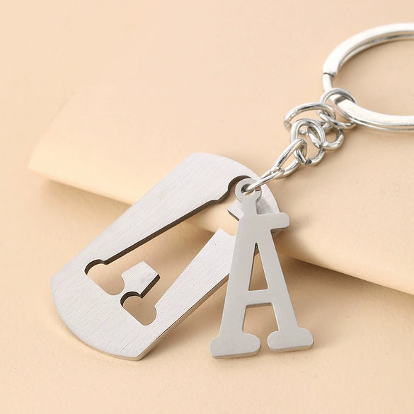 Wholesale Stainless Steel Ellipse Military Style Key Chain Pendant