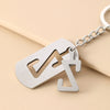 Wholesale Stainless Steel Ellipse Military Style Key Chain Pendant