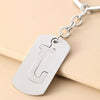 Wholesale Stainless Steel Ellipse Military Style Key Chain Pendant