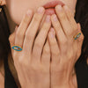 Wholesale Stainless Steel Enamel Glaze Geometric Ring Electroplated Jewelry Unisex