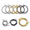 Wholesale Stainless Steel Exaggerated Geometric Electroplated Large Circle Earrings