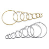Wholesale Stainless Steel Exaggerated Geometric Electroplated Large Circle Earrings