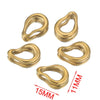 Wholesale Stainless Steel Exaggerated Geometric Oval Handmade Electroplated Earrings Pendant Accessories