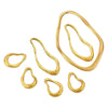 Wholesale Stainless Steel Exaggerated Geometric Oval Handmade Electroplated Earrings Pendant Accessories