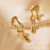 Wholesale Stainless Steel Exaggerated Irregular Geometric Stamping Earrings For Women