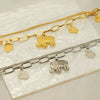 Wholesale Stainless Steel Fashion Animals Zodiac Design Electroplated Bracelet