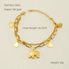 Wholesale Stainless Steel Fashion Animals Zodiac Design Electroplated Bracelet